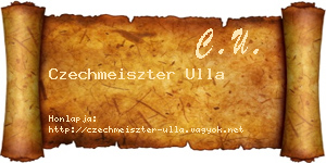 Czechmeiszter Ulla névjegykártya